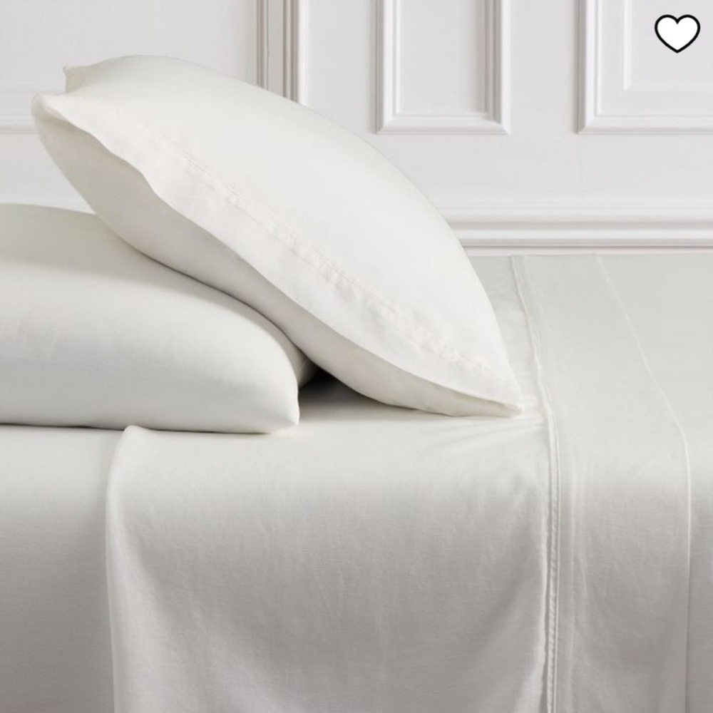 West Elm Elegant White Bedding Set TENCEL